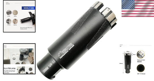 1-1/2 Inch Diamond Core Bit for Granite, Marble & Concrete - Laser Welded