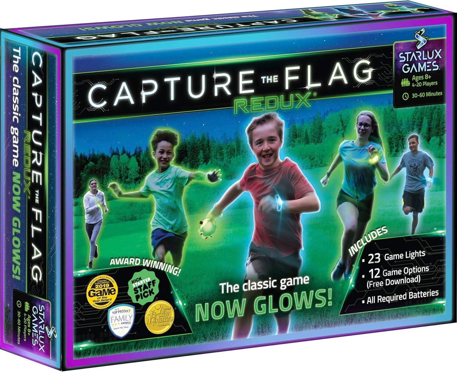 Light-Up Capture The Flag Game for All Ages - Enjoy Active Family Fun Outdoors!
