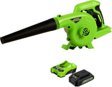 Load image into Gallery viewer, Efficient 24V Leaf Blower with Tool-less Transition &amp; Comfort Grip Handle