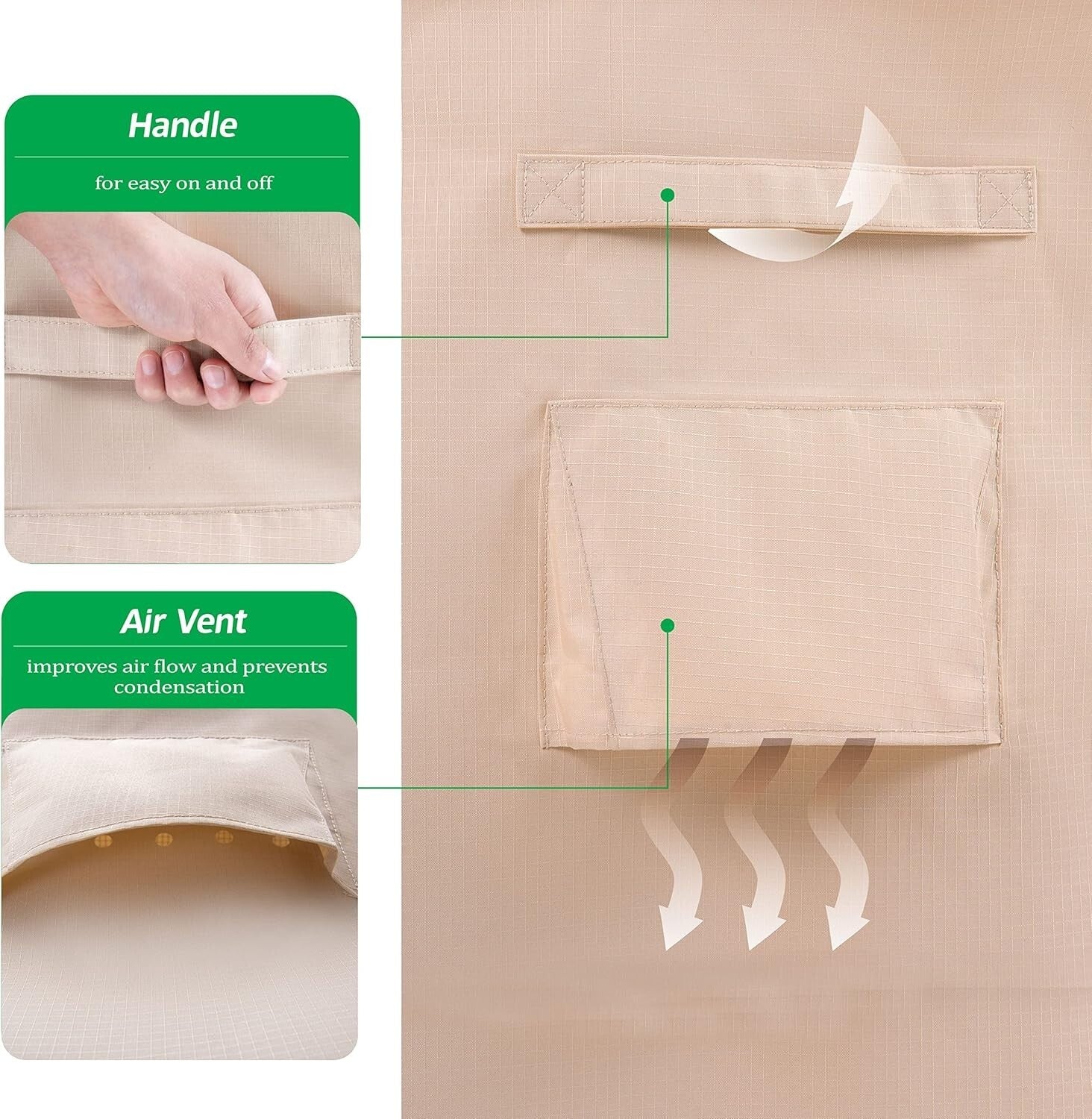 Extra Large Waterproof Patio Furniture Covers 140"x86" - Heavy Duty Protection