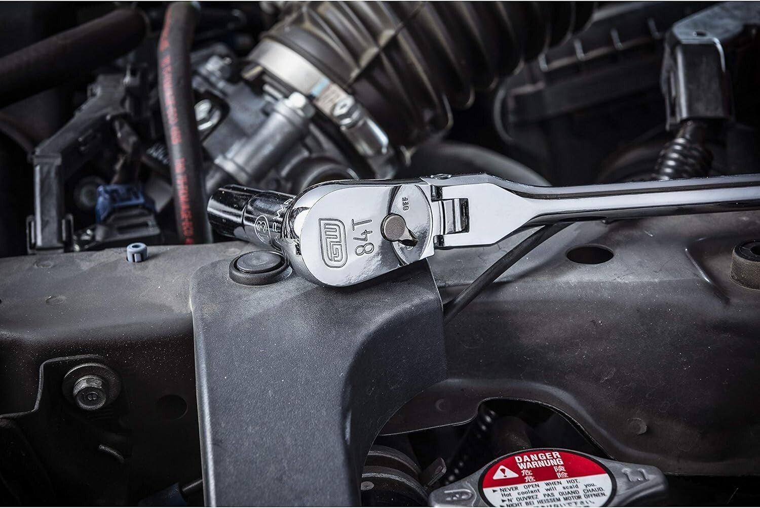 2-Piece Flex Head Ratchet Set with 84 Tooth Mechanism - Professional Quality