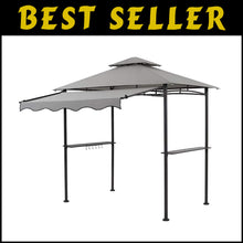 Load image into Gallery viewer, Portable Outdoor Gazebo Canopy with Side Awning for Grilling – Easy Assembly
