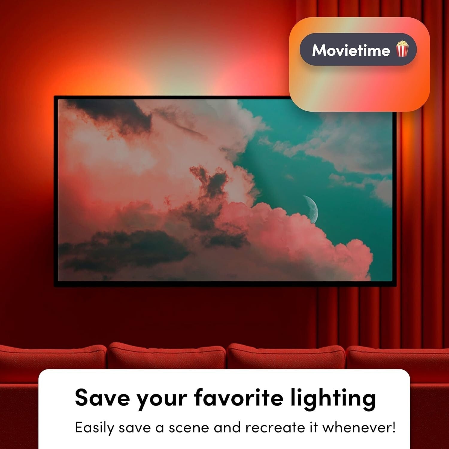 Responsive 80" LED Lightstrip and Two Smart Bulbs - Ultimate Color Experience