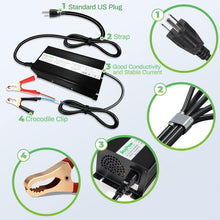 Load image into Gallery viewer, 29.2V LiFePO4 Battery Charger 15A - Smart Safety Features for Reliable Charging