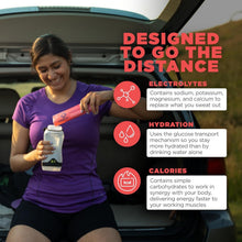 Load image into Gallery viewer, 50 Servings of Electrolyte Hydration Drink Mix - Raspberry Buzz, No Aftertaste