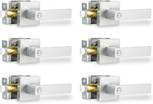 Load image into Gallery viewer, Premium 6-Pack Zinc Alloy Door Levers with Satin Nickel Finish | Easy Install
