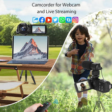 Load image into Gallery viewer, Lightweight 8K Vlogging Camera with WiFi &amp; 18X Digital Zoom, Ideal for All Ages