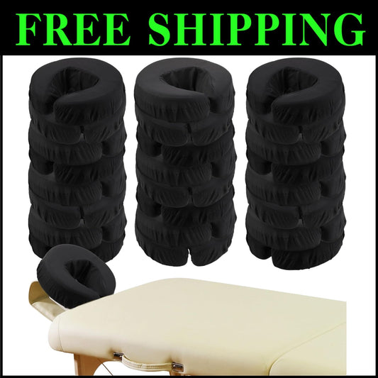 Eco-Friendly 24 Pcs Face Cradle Covers - Lightweight Microfiber for Therapists
