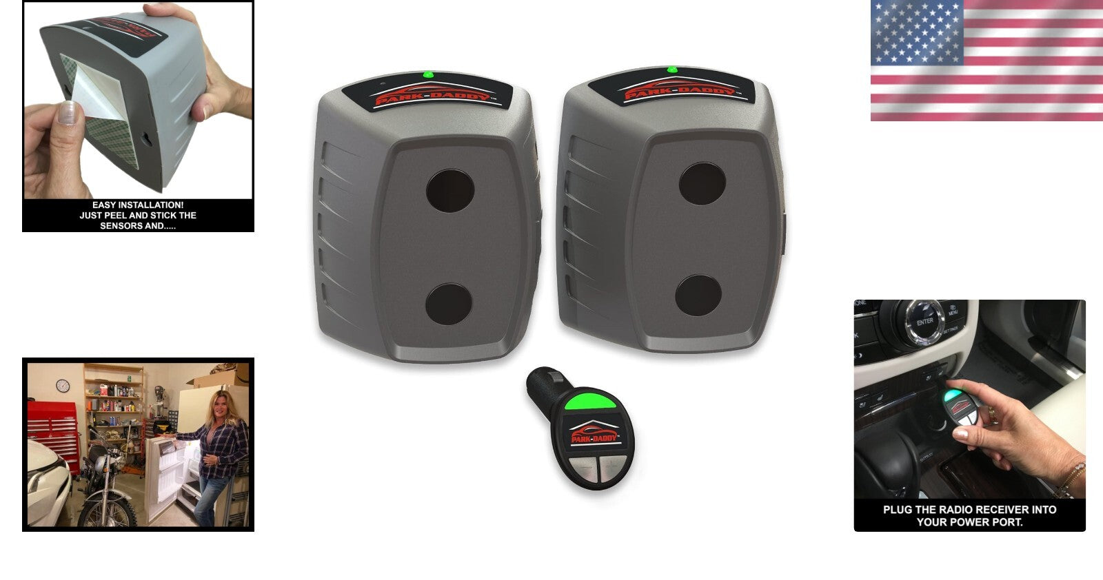 Durable ABS Plastic Garage Parking Aid - Lasts Over a Year Without Batteries