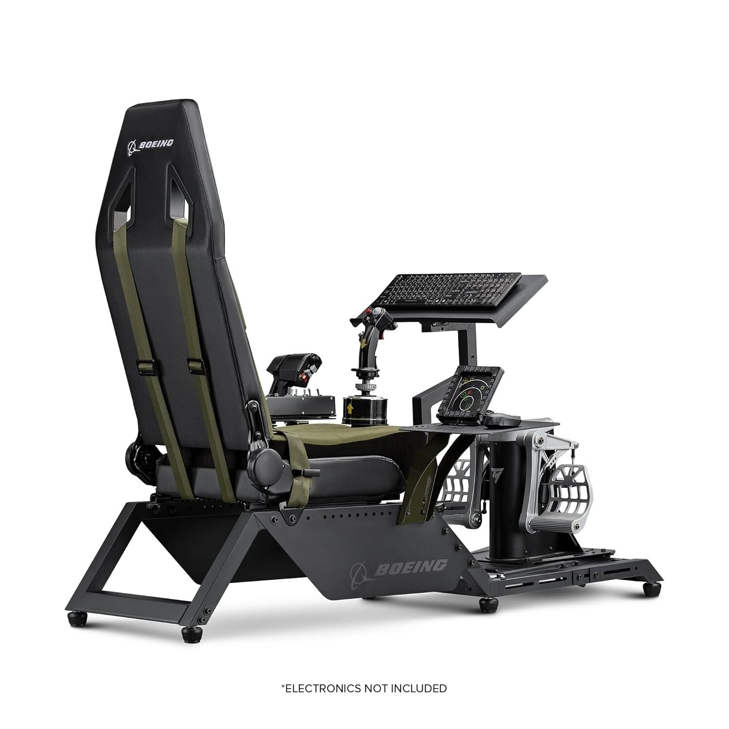 Next Level Boeing Flight Simulator Cockpit: Military Green for Immersive Gaming