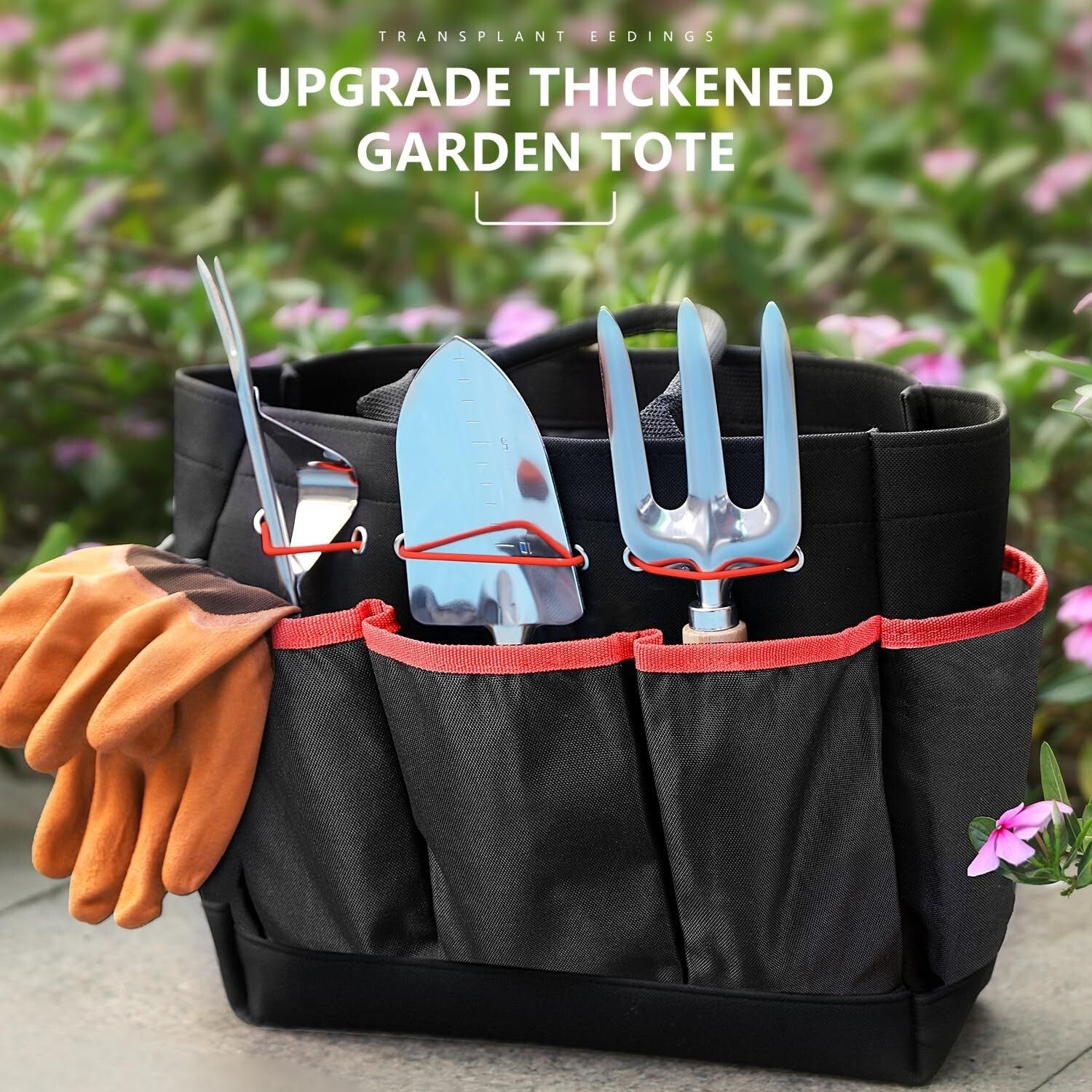 Fashionable 9-Piece Gardening Tools with Durable Tote Bag - Ideal Gift for Women