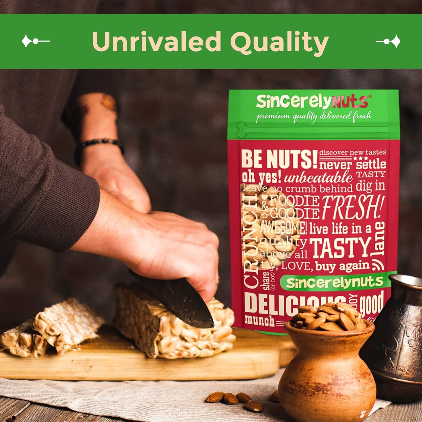 Delicious Unsalted Roasted Almonds - 5Lb Gourmet Snack with Nutritional Benefits