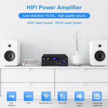 Load image into Gallery viewer, Versatile HiFi Stereo Mini Amplifier - Remote, Mic Jack &amp; 6 EQ Modes
