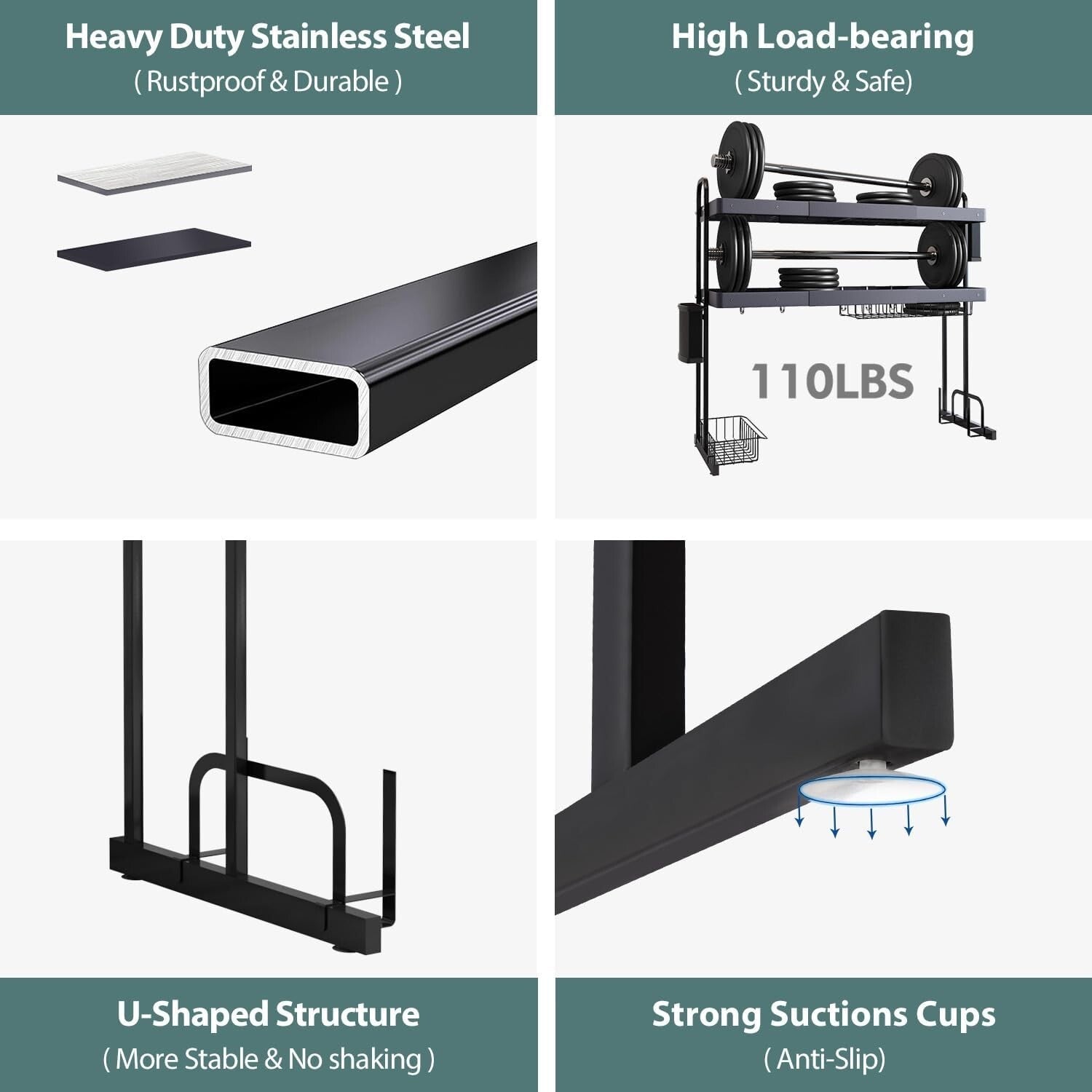 Adjustable Over Sink Dish Drying Rack - Stainless Steel 2-Tier Storage Solution