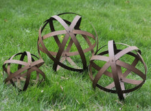 Load image into Gallery viewer, Versatile Collapsible Garden Spheres - Set of 3 Metal Orbs for Outdoor Style