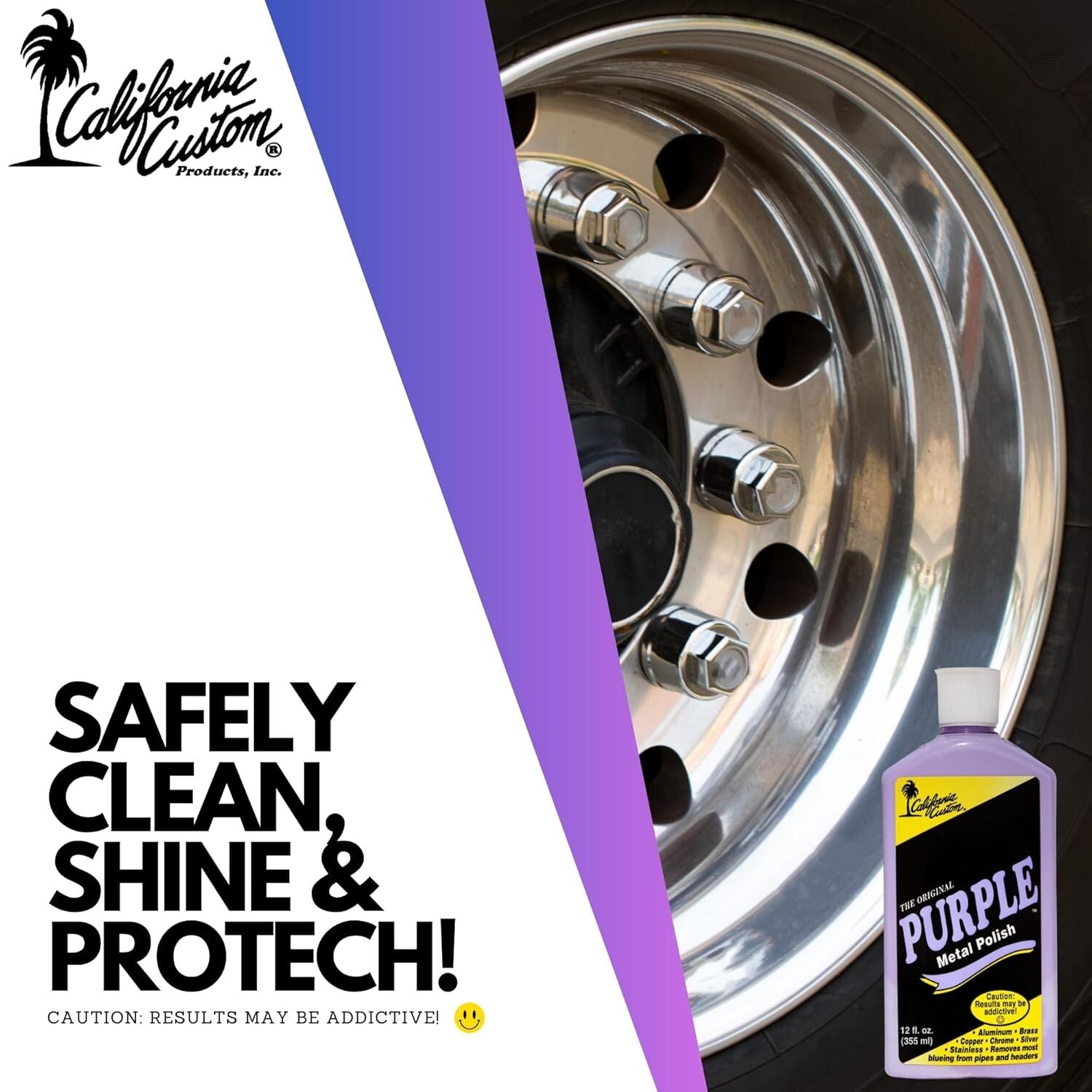 Multi-Purpose Purple Metal Polish - Shine and Protect Aluminum, Copper, Gold