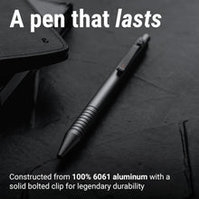 Load image into Gallery viewer, Refillable Gunmetal Gel Pen - Lightweight, Ultra-Fine Writing Luxury Instrument