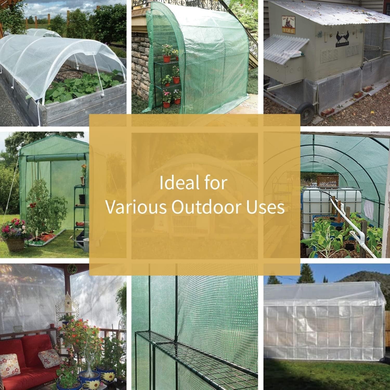 Heavy-Duty Waterproof Tarp 16x20 ft - UV Resistant Garden & Camping Cover