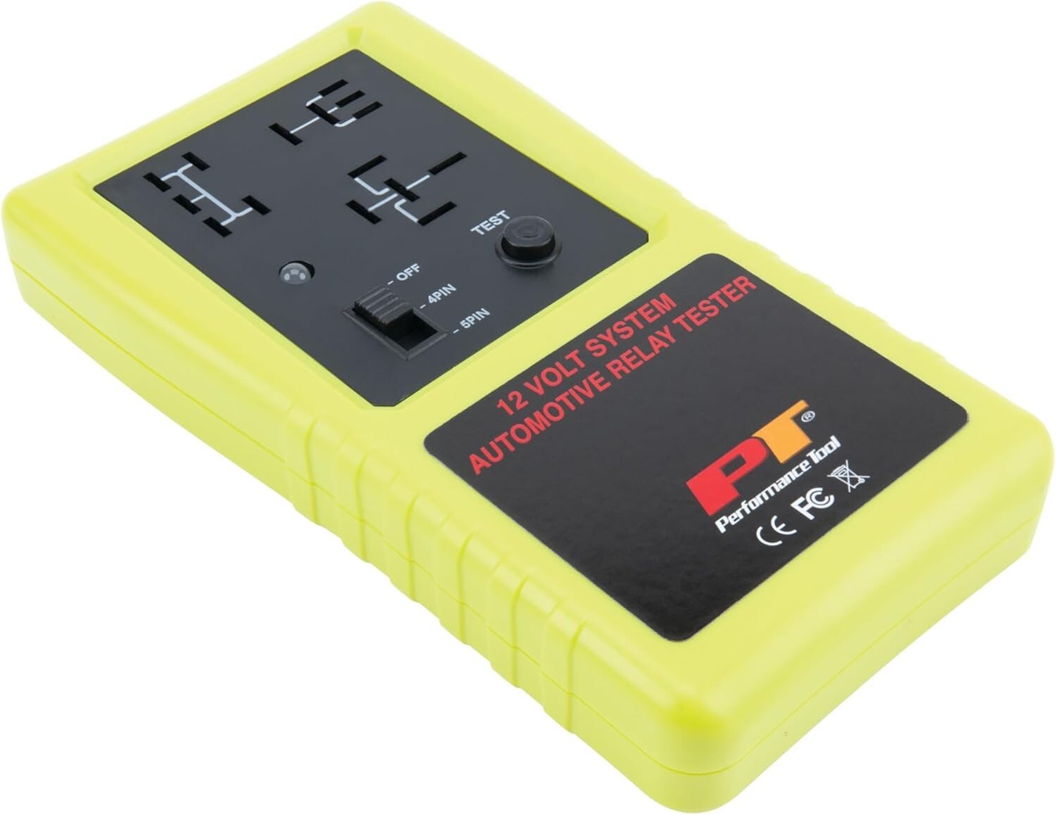 Lightweight Cordless Relay Tester for 12V Automotives - Green/Red LED Alerts