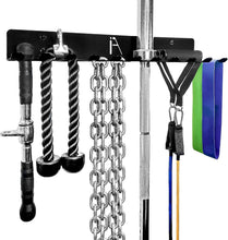 Load image into Gallery viewer, Omega Wall-Mounted Storage Rack - 11-Prong Gym Accessory Organizer for Home Gyms