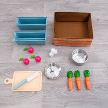 Load image into Gallery viewer, Wooden Farm to Table Play Kitchen with Lights &amp; Sounds - 17 Accessories Included