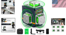 Load image into Gallery viewer, Compact Self-Leveling Laser Level with 12 Bright Lines – Durable and Portable