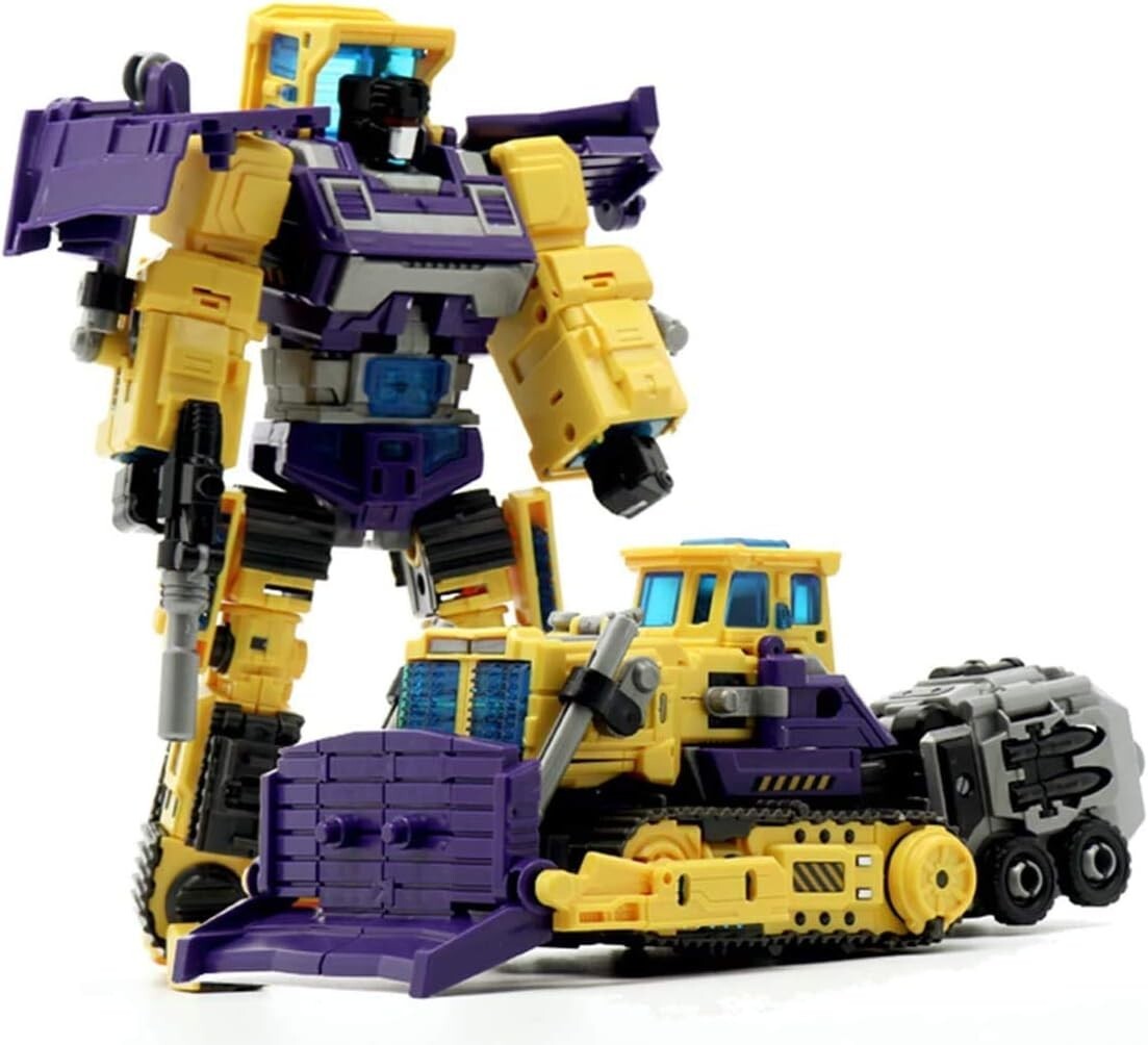 Transformable 6 in 1 Robot Devastator Action Figure - 20'' Engineering Toys