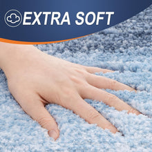 Load image into Gallery viewer, Extra Soft 59x20 Blue Bath Mat with Non-Slip Rubber Backing for Bathroom Safety