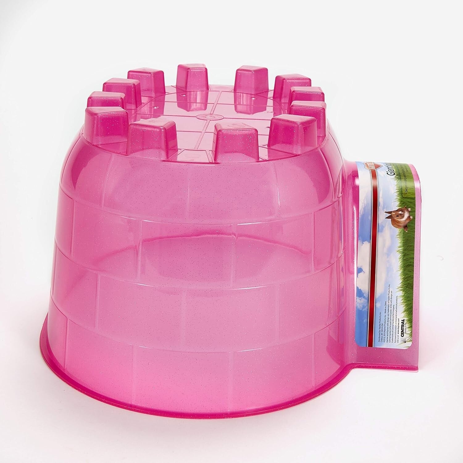 Giant Pack of 3 Translucent Igloo Hideouts for Small Pets - Cozy and Durable