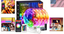 Load image into Gallery viewer, Voice-Controlled Smart RGB LED Lights - 200ft Multicolor Glow for Any Occasion