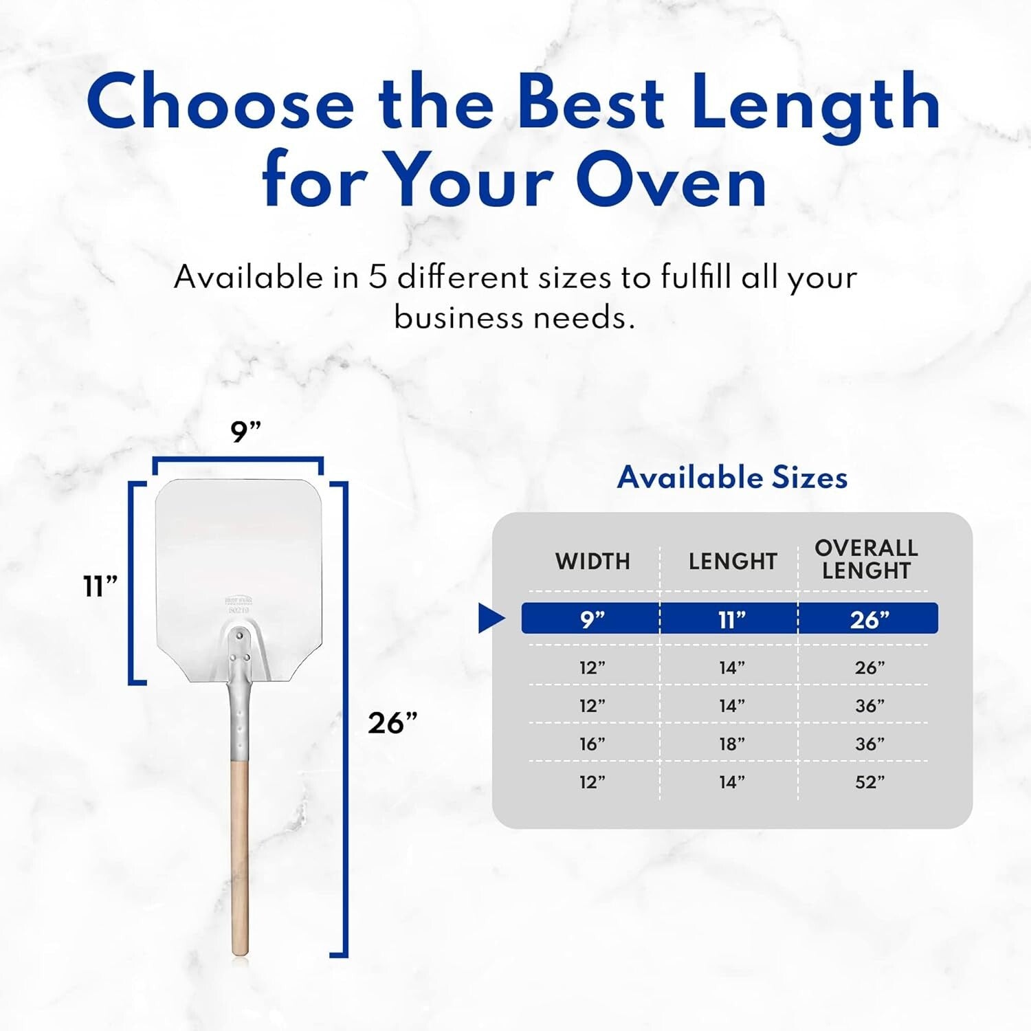 Aluminum Pizza Peel with 16x18 Inch Blade & Wooden Handle for Effortless Baking