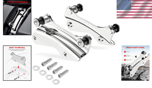 Durable Chrome 4 Point Docking System for Harley Davidson Touring Motorcycles