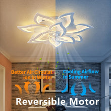 Load image into Gallery viewer, Stylish 32'' Indoor Ceiling Fan with Light - Remote Controlled Elegance