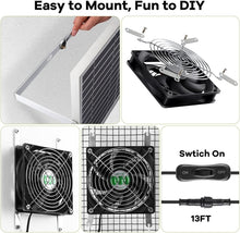 Load image into Gallery viewer, Weatherproof Solar Powered Wall Mount Fan - Provides Ultimate Airflow Solution