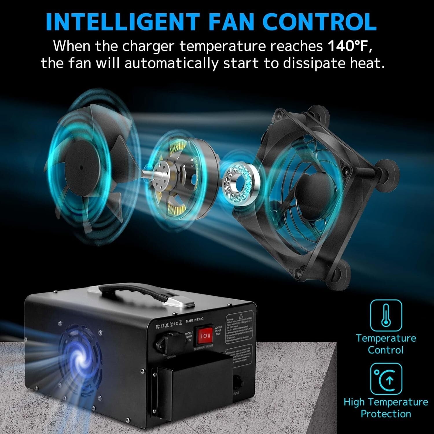 Efficient 5000W Voltage Converter with Three Sockets - Seamless Power Adaptation