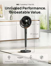 Load image into Gallery viewer, Quiet 42" Oscillating Standing Fan with DC Motor - 9 Speeds &amp; Remote Control