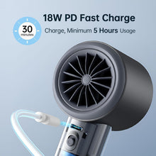 Load image into Gallery viewer, Rechargeable Handheld Fan - Turbo Speed, Compact Size, Ideal for Travel &amp; Sports