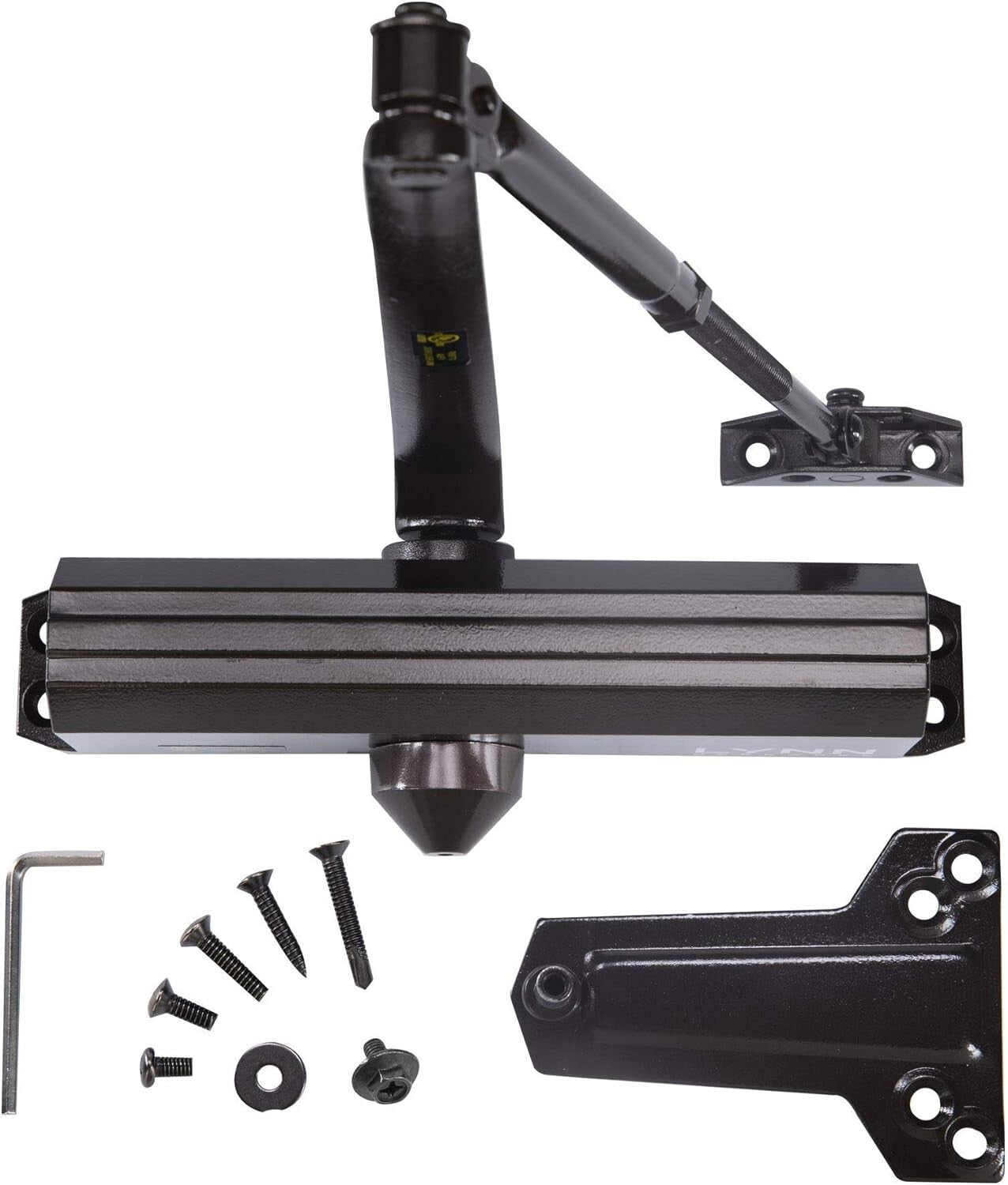 Surface Mounted Commercial Door Closer - Adjustable Size 1-6, Dark Bronze Finish