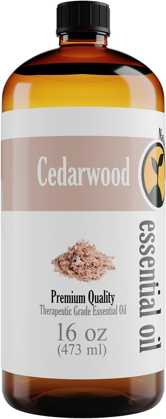 All-Season Cedarwood Essential Oil 16oz - Superior for Diffuser & Soap Making