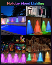 Load image into Gallery viewer, Upgraded 8-Pack Solar Fence Lights with Spot Lenses &amp; Color Modes for Outdoors