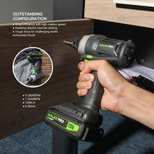 Load image into Gallery viewer, Compact 20V Cordless Drill and Impact Driver Combo with 11 Essential Accessories