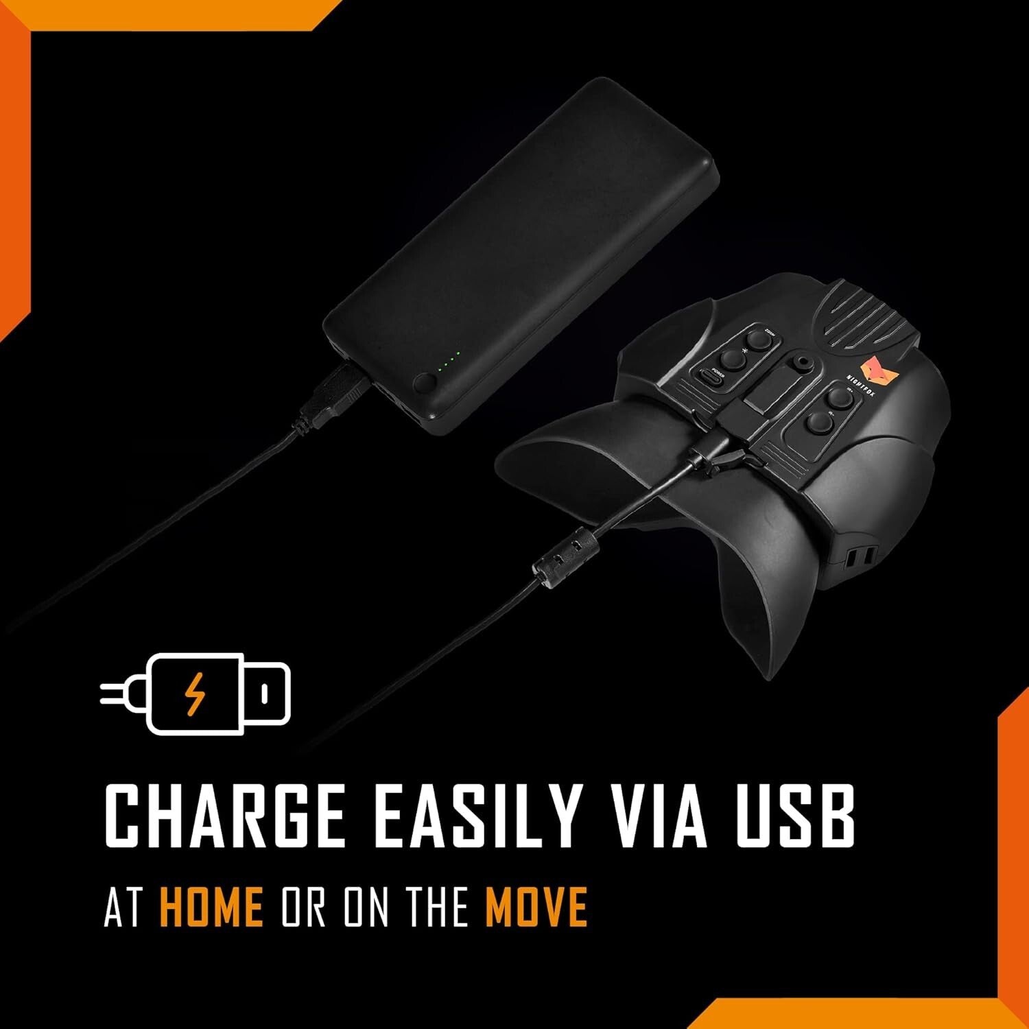 Swift Infrared Night Vision Goggles - 3000mAh Rechargeable, Head Mount Included