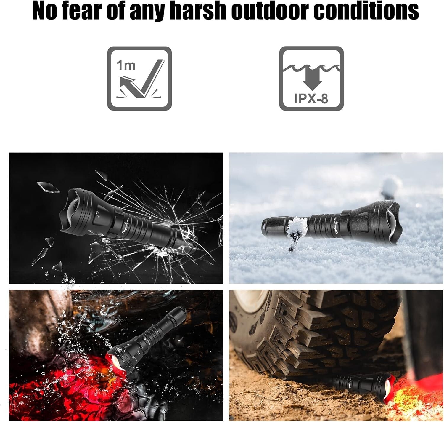 Lightweight Zoomable Flashlight with Remote Switch – Ideal for Night Activities