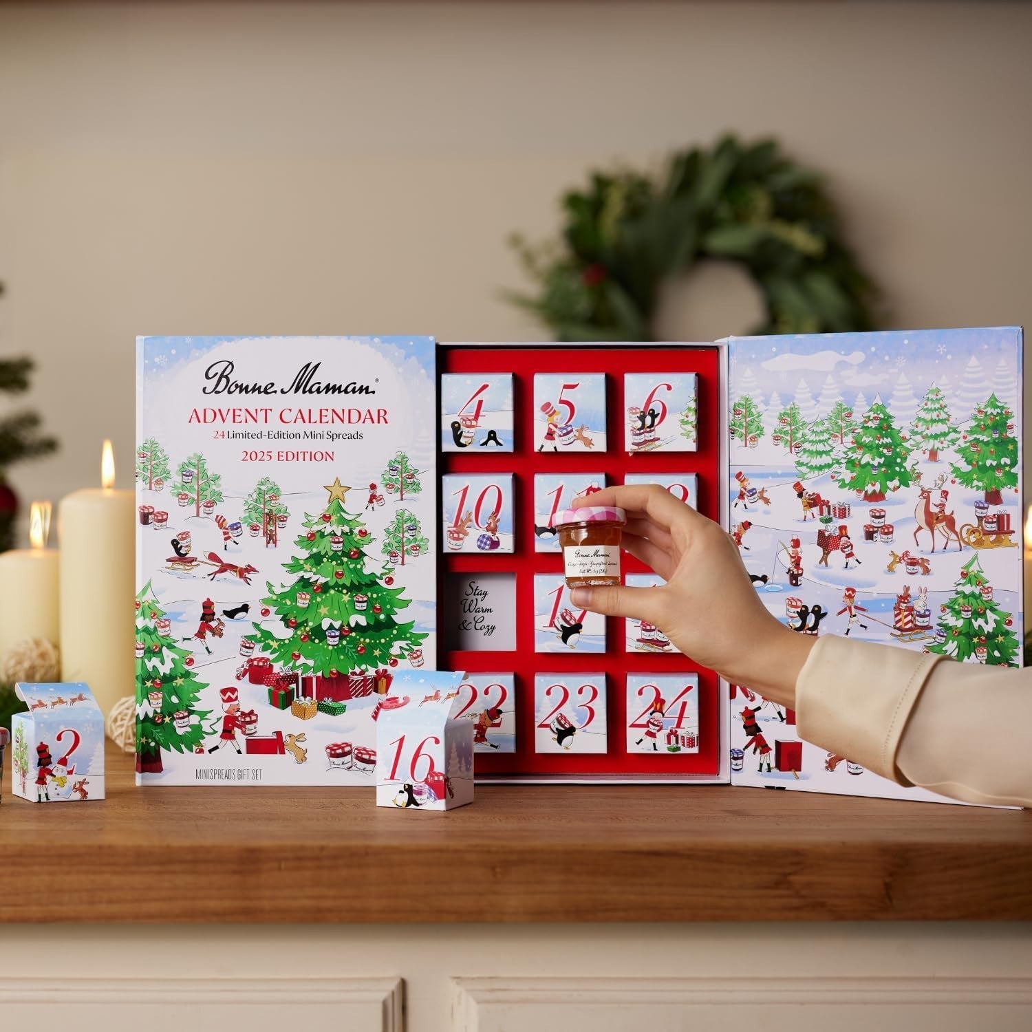Beautifully Illustrated 2025 Advent Calendar - 24 Seasonal Flavor Surprises