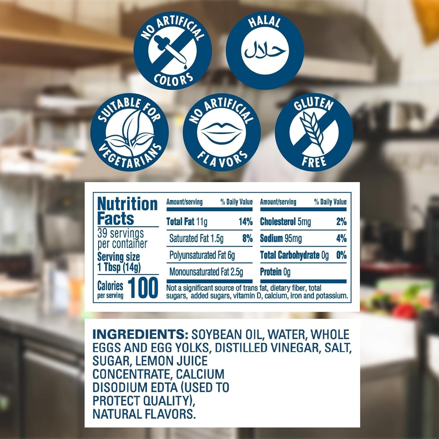 No-Mess Mayonnaise Squeeze Bottles - Cage-Free, Gluten-Free, 20 oz, Bulk Pack