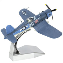 Load image into Gallery viewer, Metal F-4U Corsair Fighter Model - 1/72 Scale WWII Plane for Gift or Display