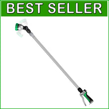 Load image into Gallery viewer, 36”-60” Adjustable Metal Watering Wand with 7 Spray Patterns &amp; Flow Control