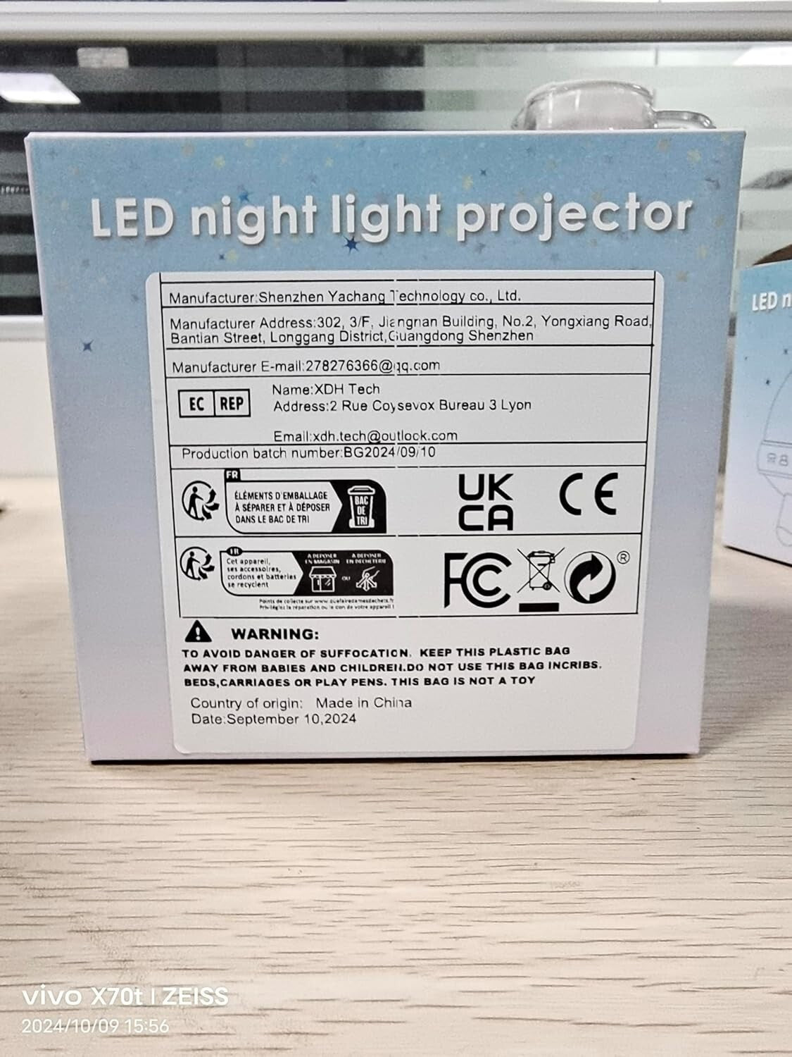 Elegant Star Projector Night Light and White Noise Machine for Kinder Sleep