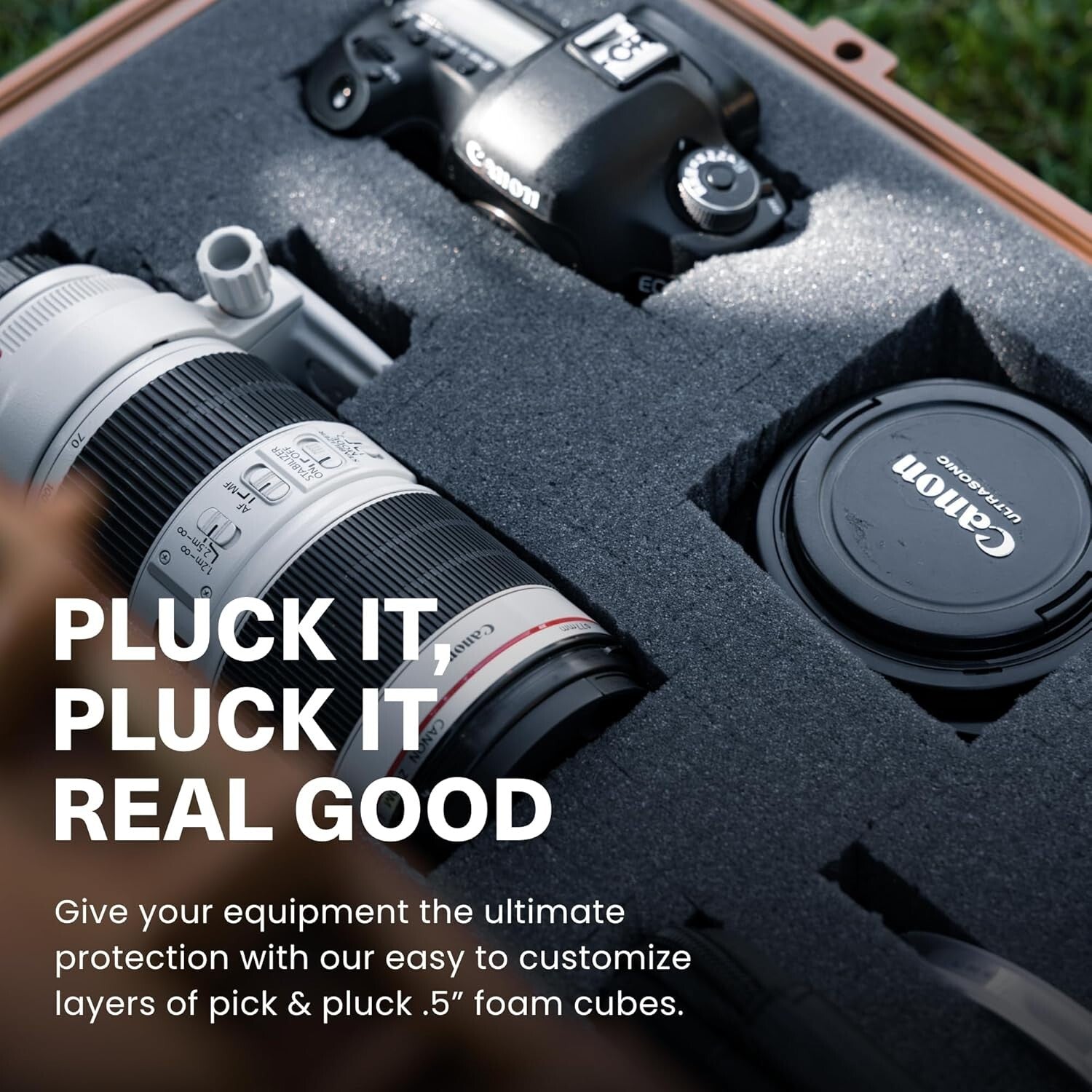 22" Rolling Lockable Hard Storage Case - Waterproof Protective Box for Gear