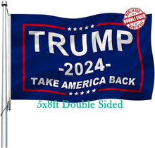 Load image into Gallery viewer, Trump 2024 Double-Sided Flag 5x8 - Reinforced Polyester for Indoor/Outdoor